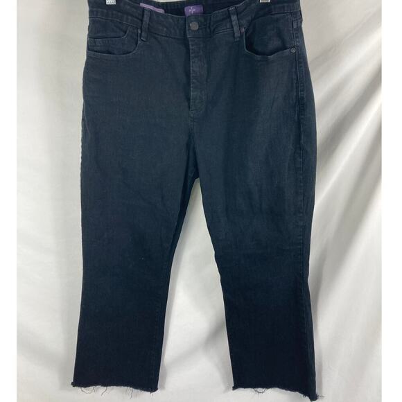 NYDJ Billie Mini Bootcut Black Jean Size 14W - Picture 1 of 3